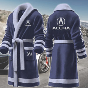 Acura Motocycles Personalized Fleece Bathrobe