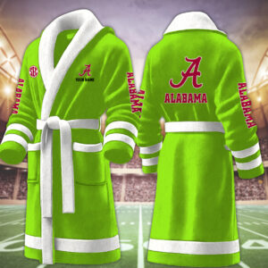 Alabama Crimson Tide NCAA Personalized Fleece Bathrobe