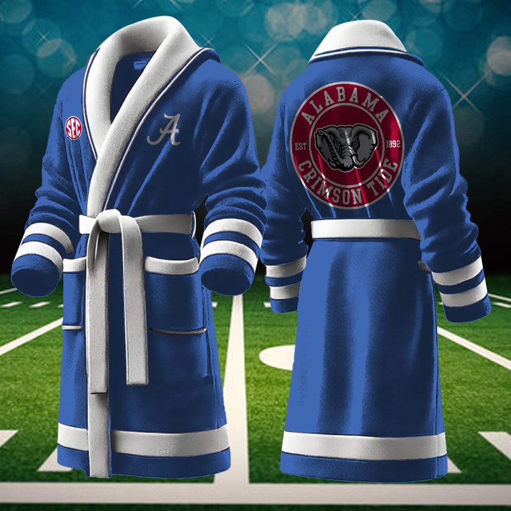 Alabama Crimson Tide NCAA Personalized Fleece Bathrobe