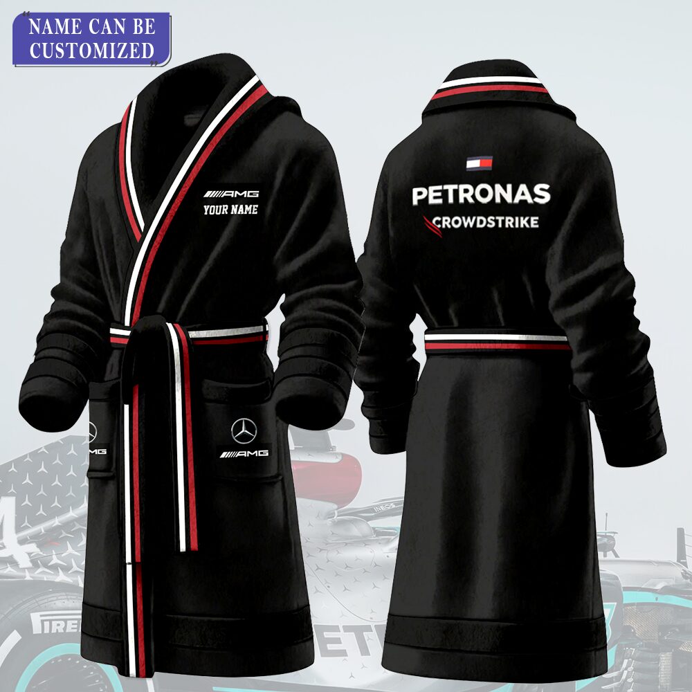 AMG Car Personalized Fleece Bathrobe