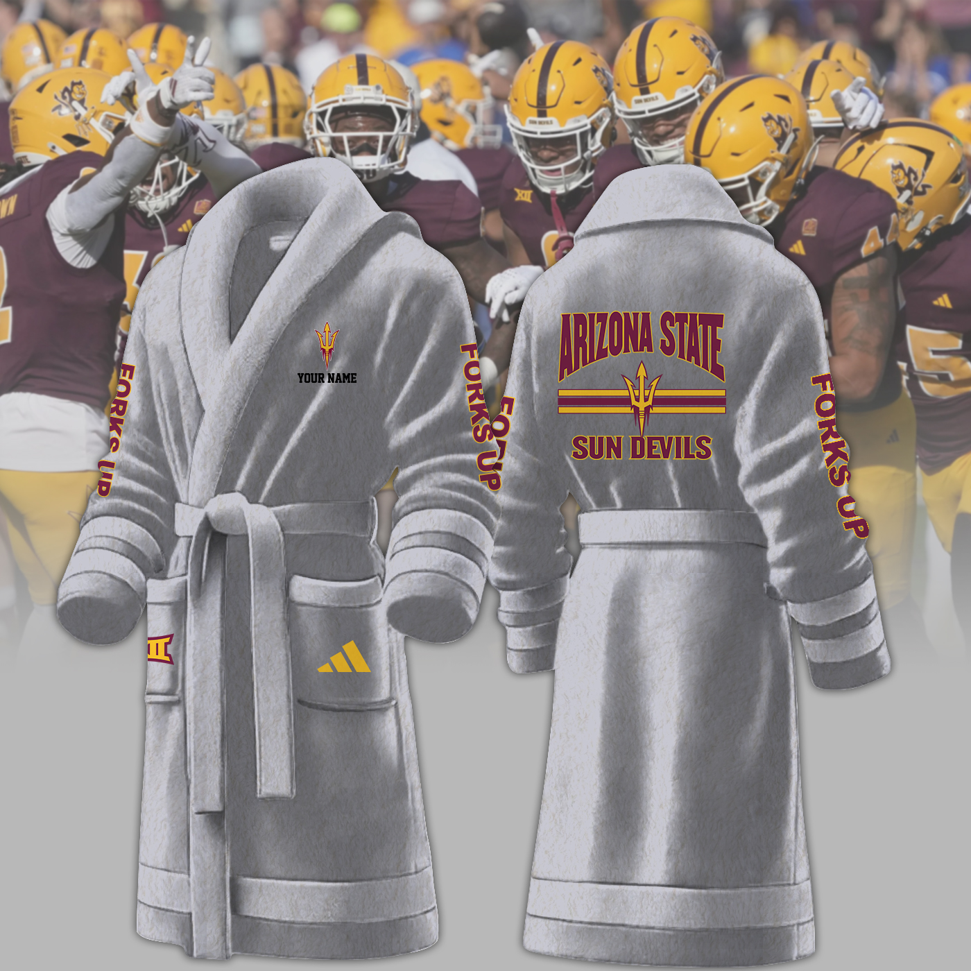Arizona Cardinals NFL Personalized Fleece Bathrobe