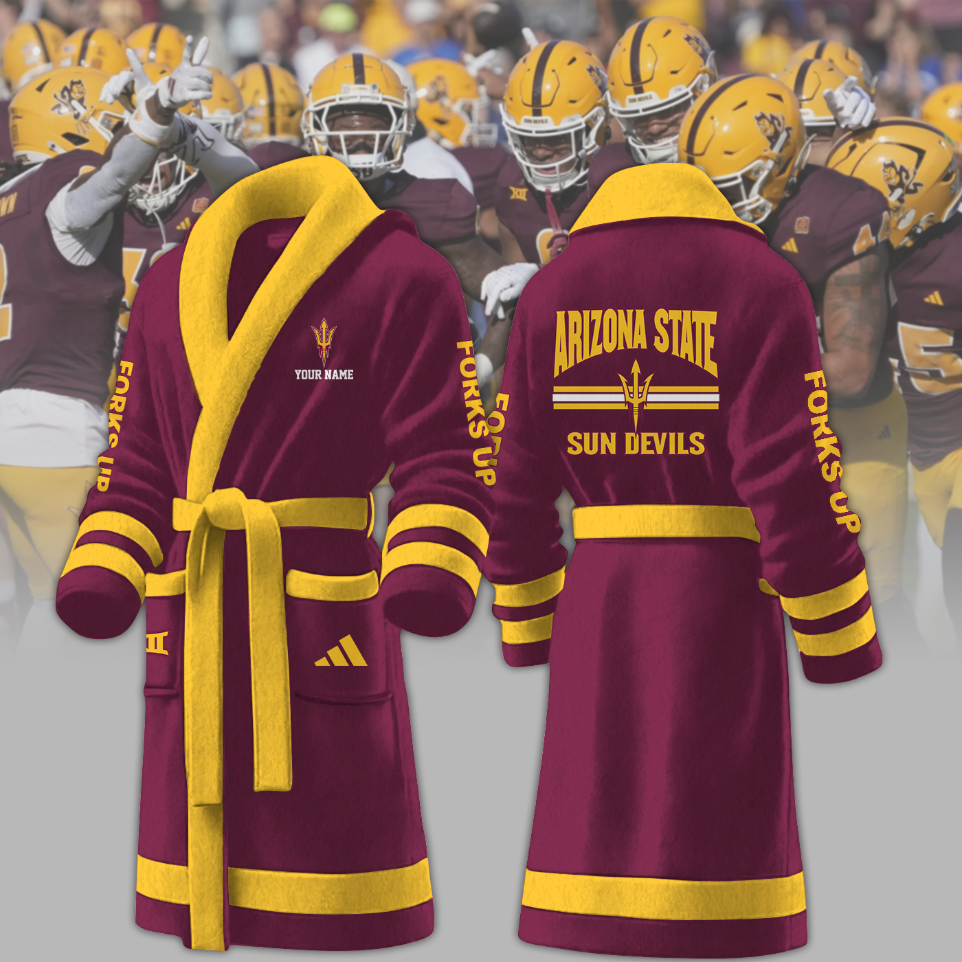Arizona Cardinals NFL Personalized Fleece Bathrobe