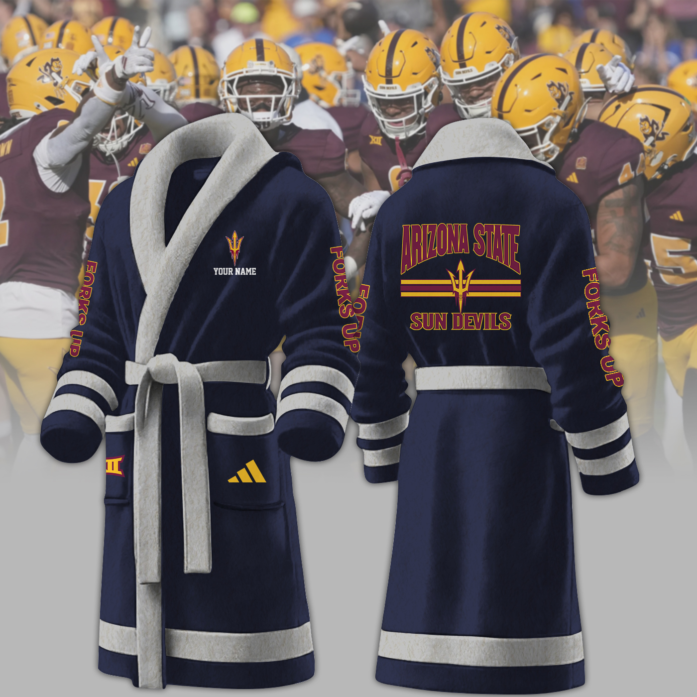 Arizona Cardinals NFL Personalized Fleece Bathrobe