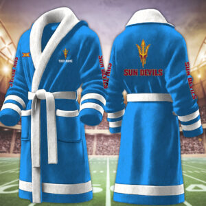 Arizona State Sun Devils NCAA Personalized Fleece Bathrobe