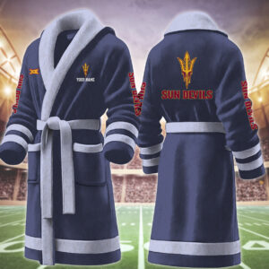 Arizona State Sun Devils NCAA Personalized Fleece Bathrobe