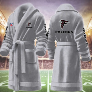 Atlanta Falcons NFL Personalized Fleece Bathrobe