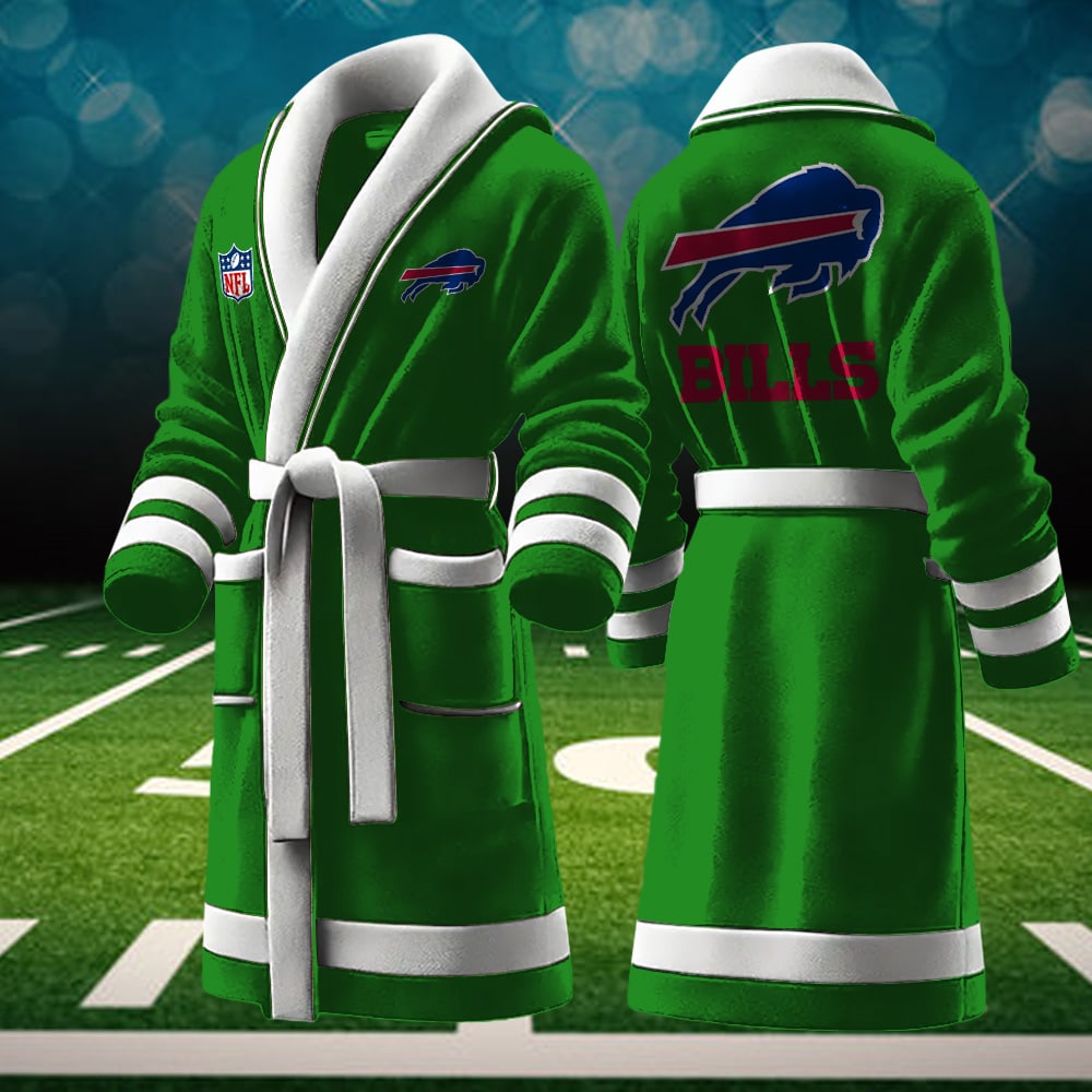 Buffalo Bills NFL Personalized Fleece Bathrobe