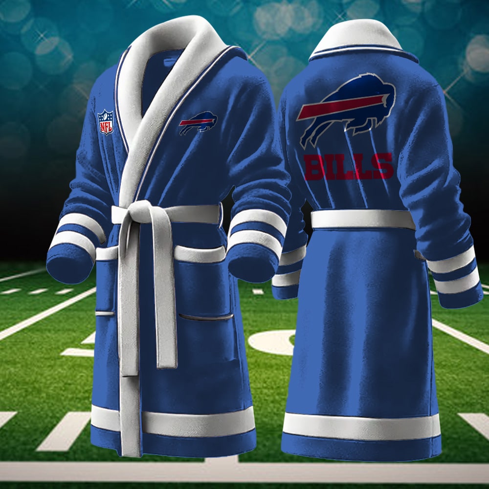 Buffalo Bills NFL Personalized Fleece Bathrobe