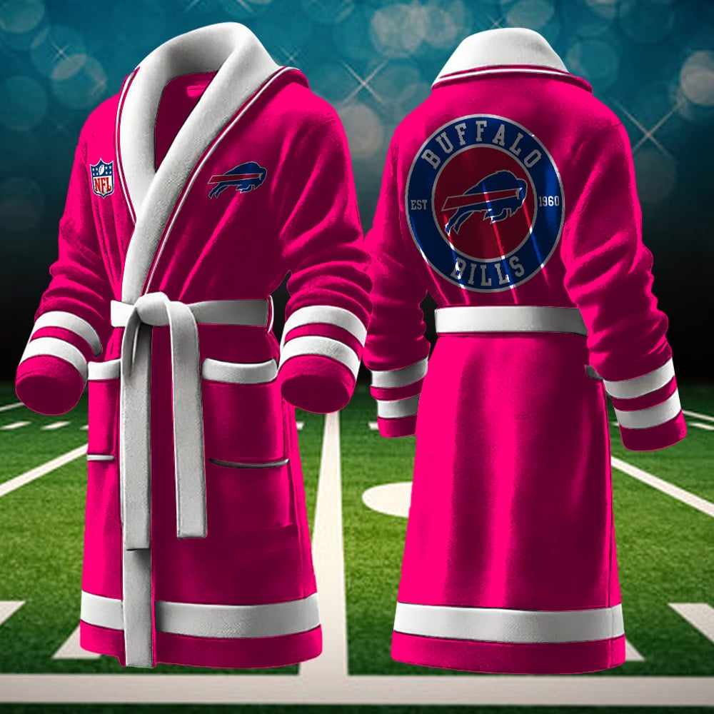 Buffalo Bills NFL Personalized Fleece Bathrobe