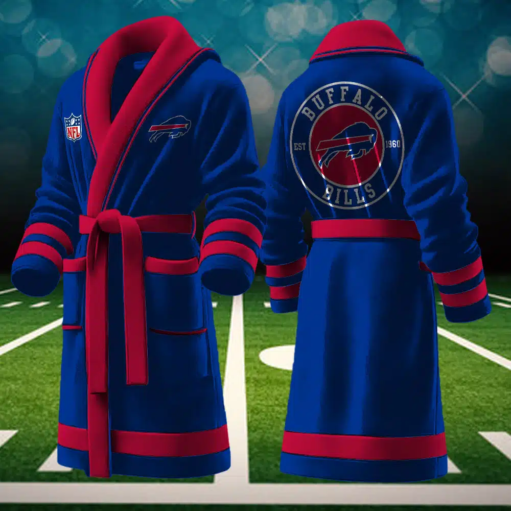 Buffalo Bills NFL Personalized Fleece Bathrobe