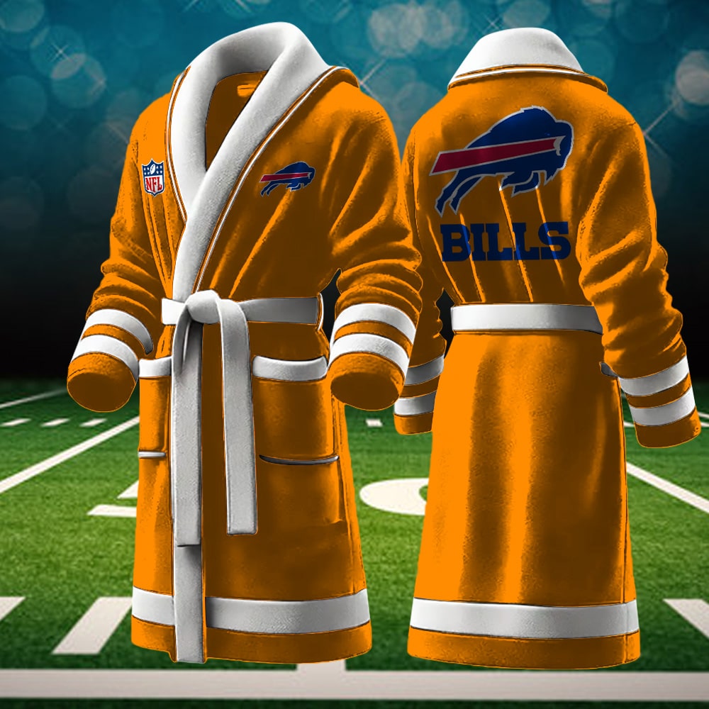 Buffalo Bills NFL Personalized Fleece Bathrobe