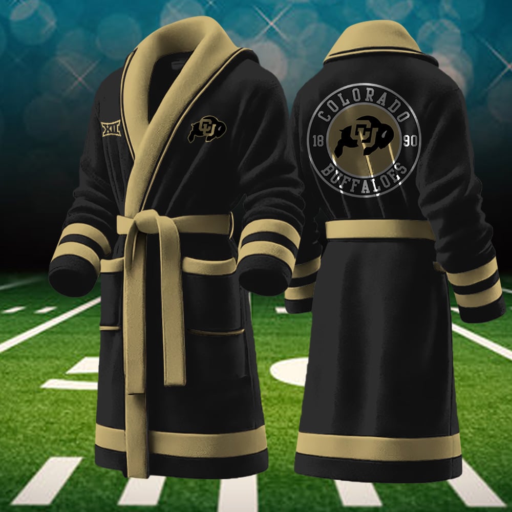 Colorado Buffaloes NCAA Personalized Fleece Bathrobe