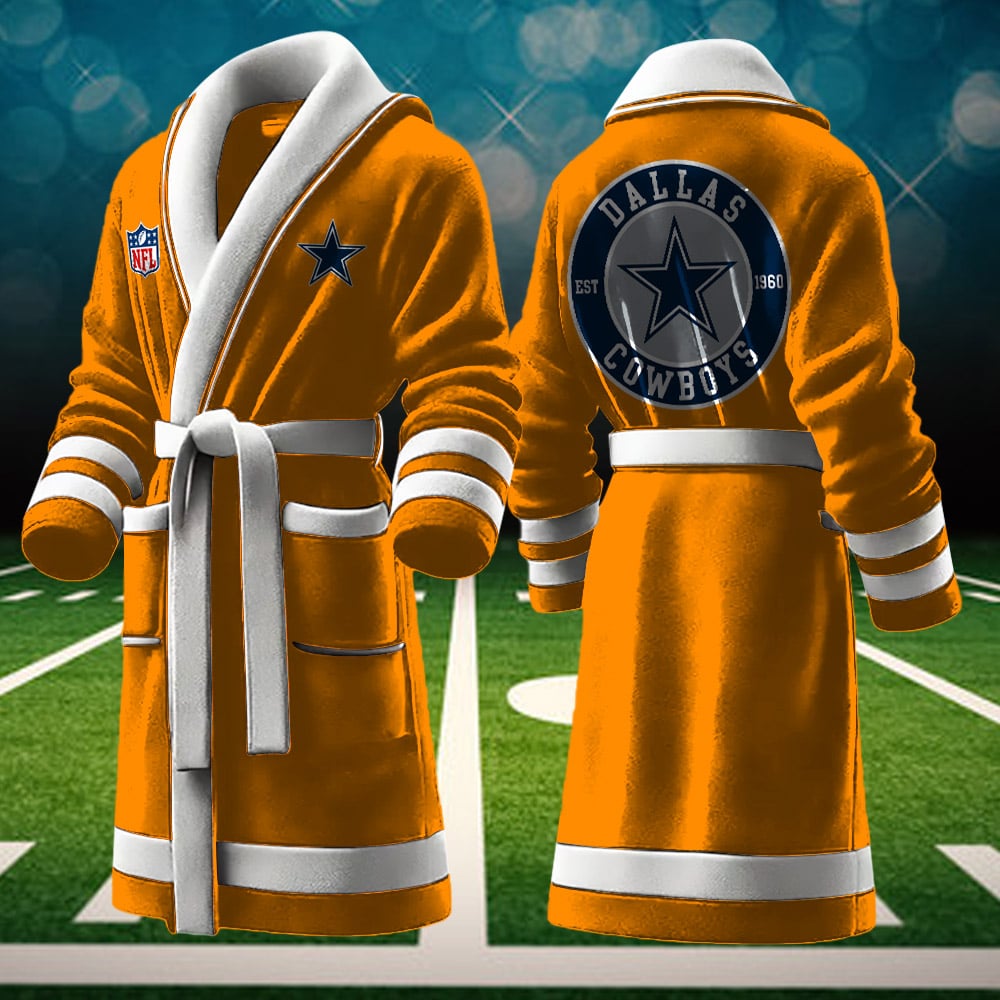 Dallas Cowboys NFL Personalized Fleece Bathrobe