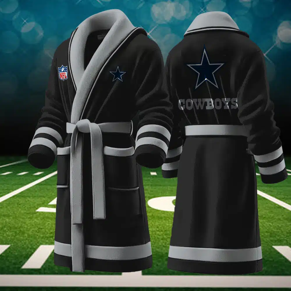 Dallas Cowboys NFL Personalized Fleece Bathrobe