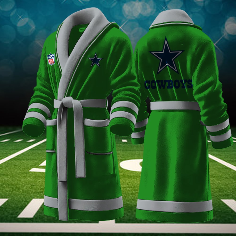 Dallas Cowboys NFL Personalized Fleece Bathrobe