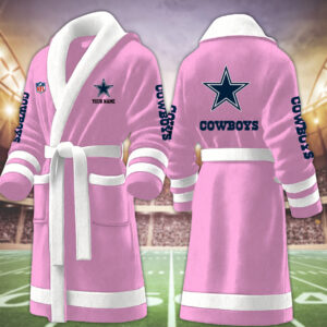 Dallas Cowboys NFL Personalized Fleece Bathrobe