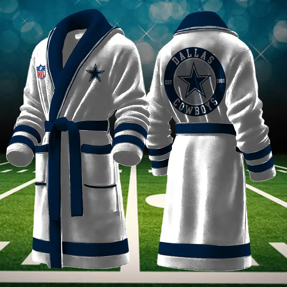Dallas Cowboys NFL Personalized Fleece Bathrobe