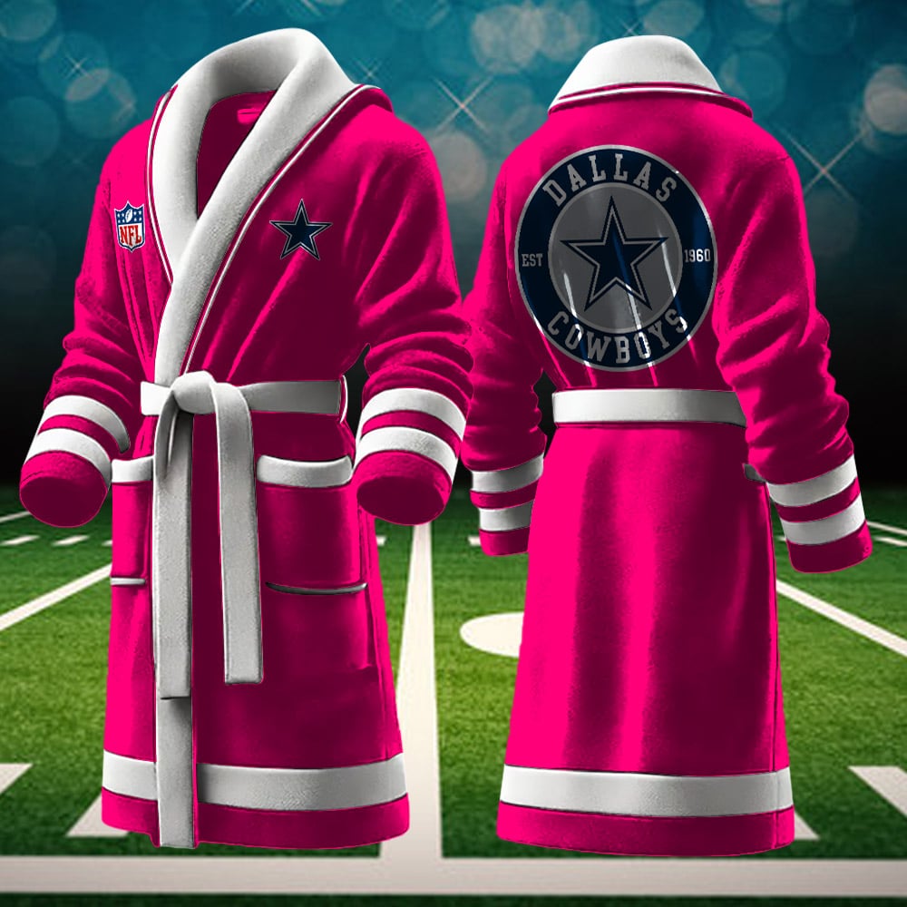 Dallas Cowboys NFL Personalized Fleece Bathrobe