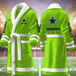 Dallas Cowboys NFL Personalized Fleece Bathrobe