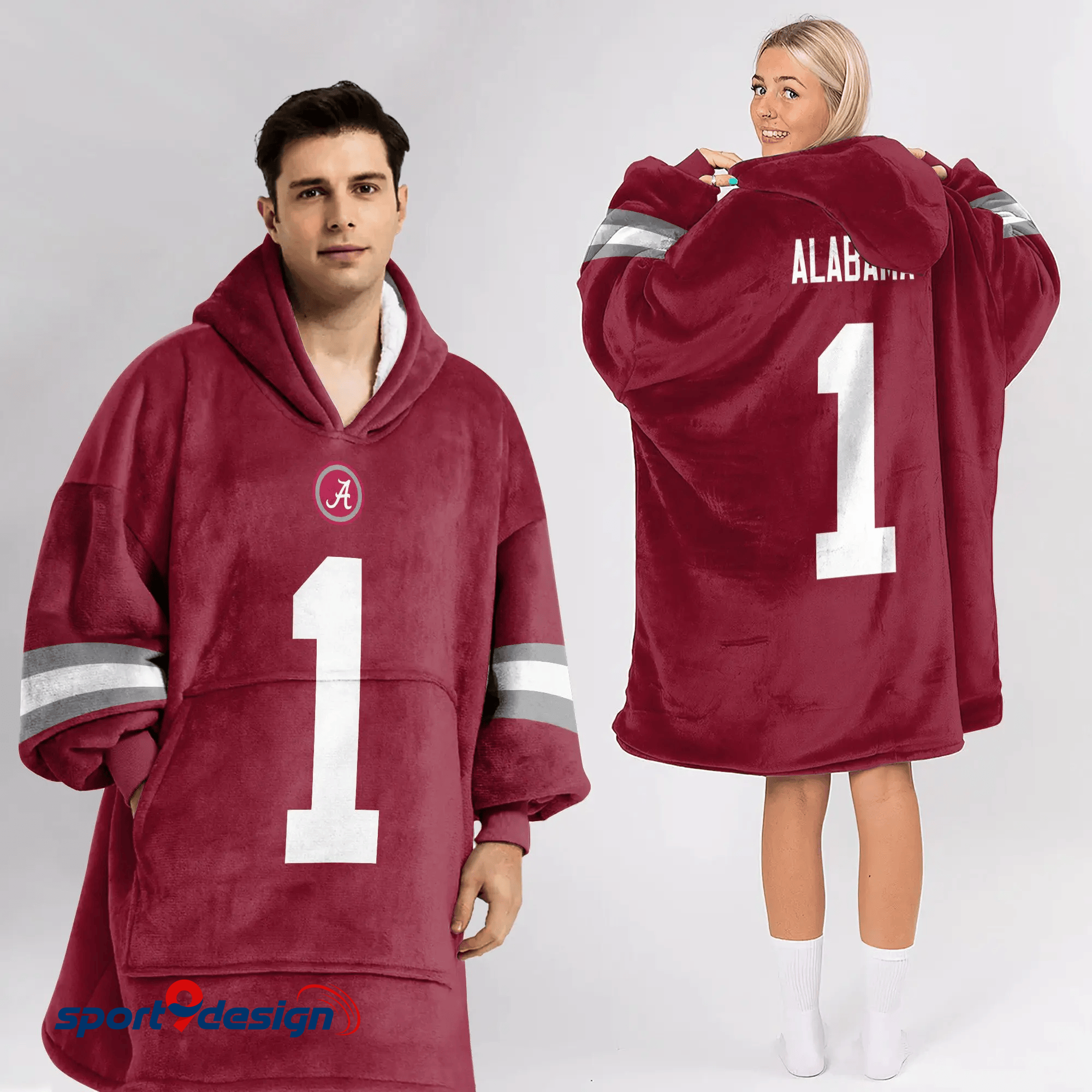Farmhousemerch Alabama Crimson Tide NCAA Football Unisex Blanket Hoodie Gift For Fan