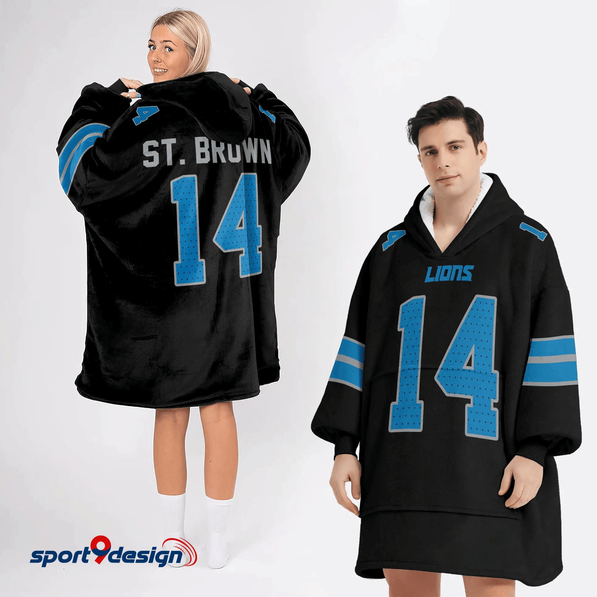 Farmhousemerch Amon-Ra St. Brown Detroit Lions NFL Football Unisex Blanket Hoodie Gift For Fan