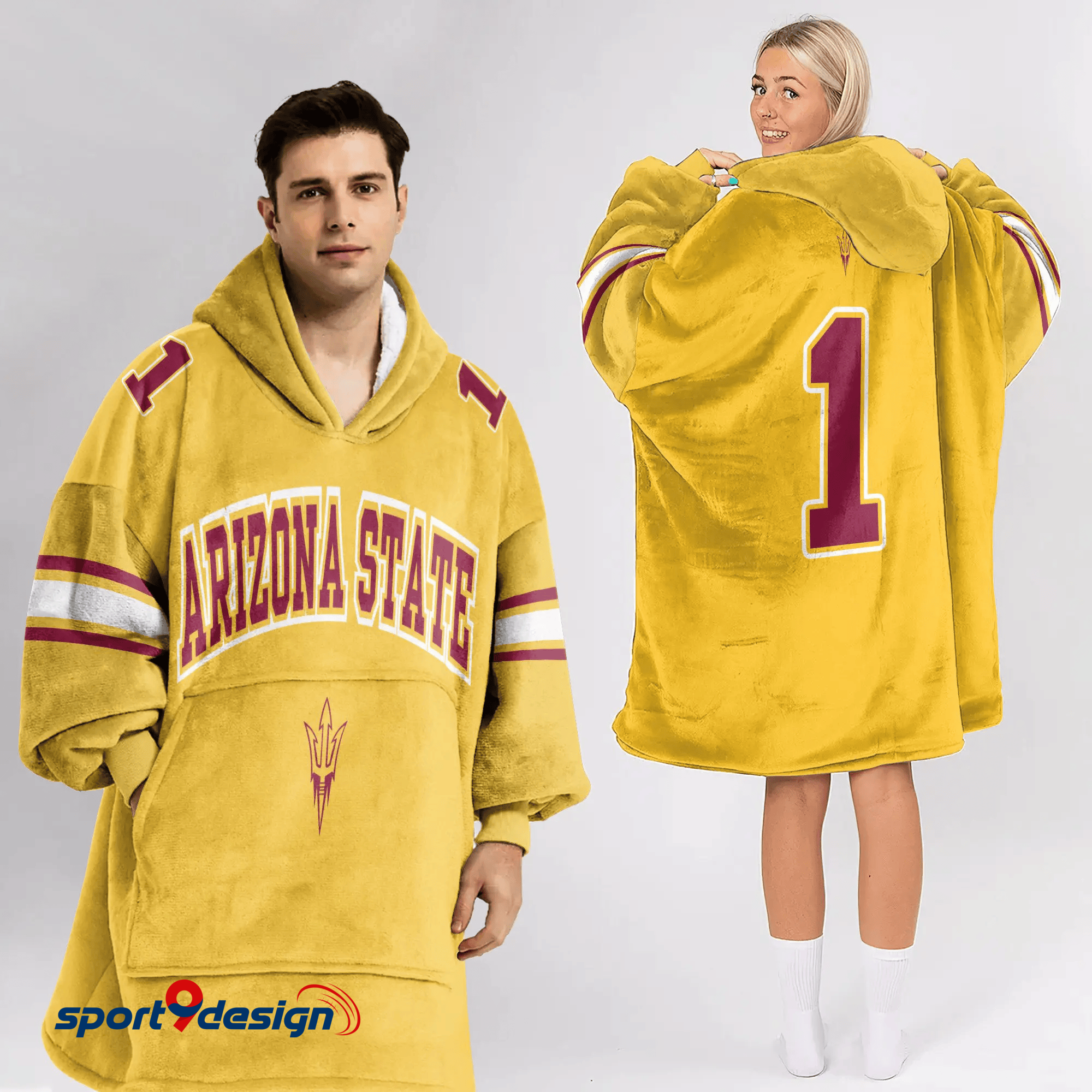 Farmhousemerch Arizona State Sun Devils NCAA Football Unisex Blanket Hoodie Gift For Fan
