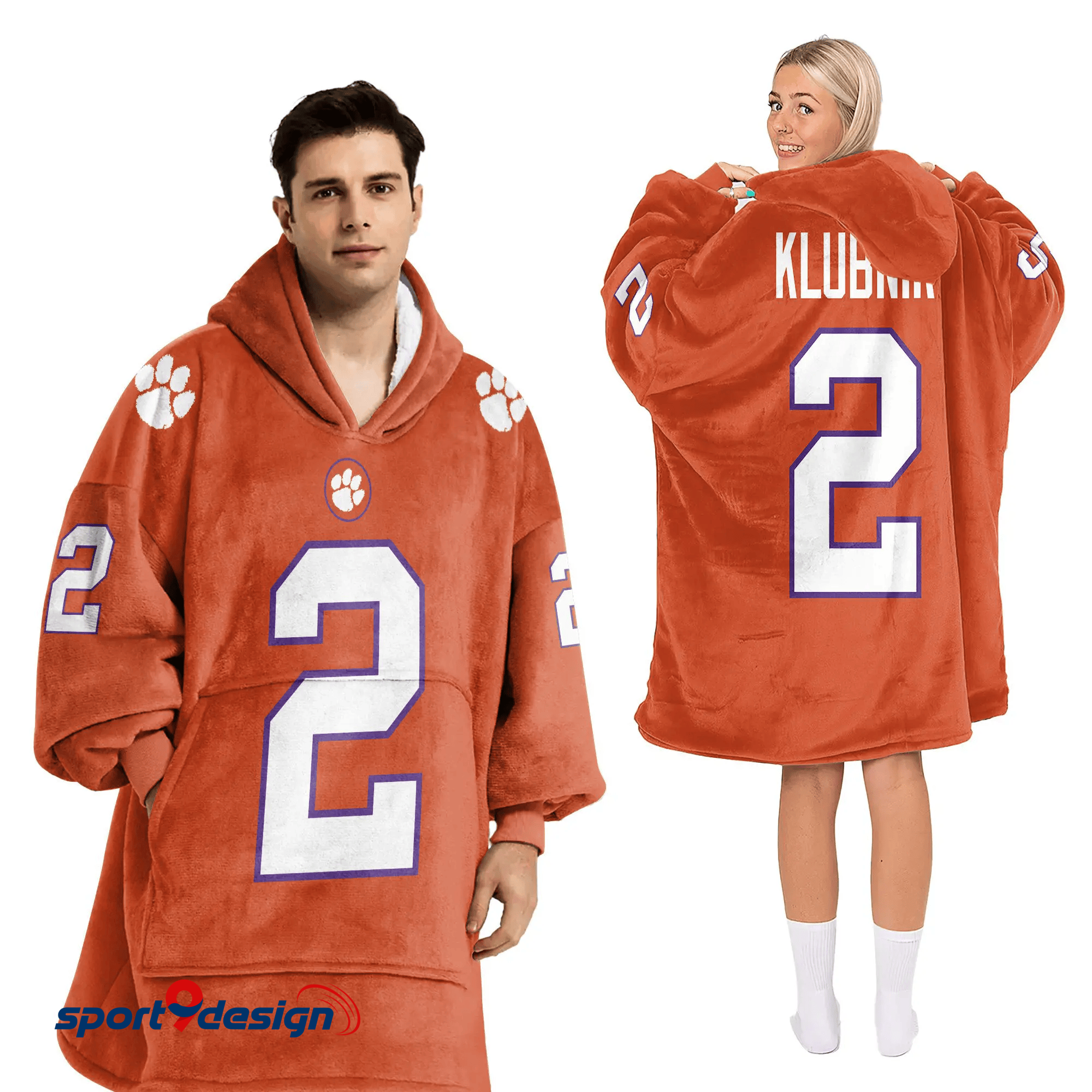 Farmhousemerch Cade Klubnik Clemson Tigers NCAA Football Unisex Blanket Hoodie Gift For Fan