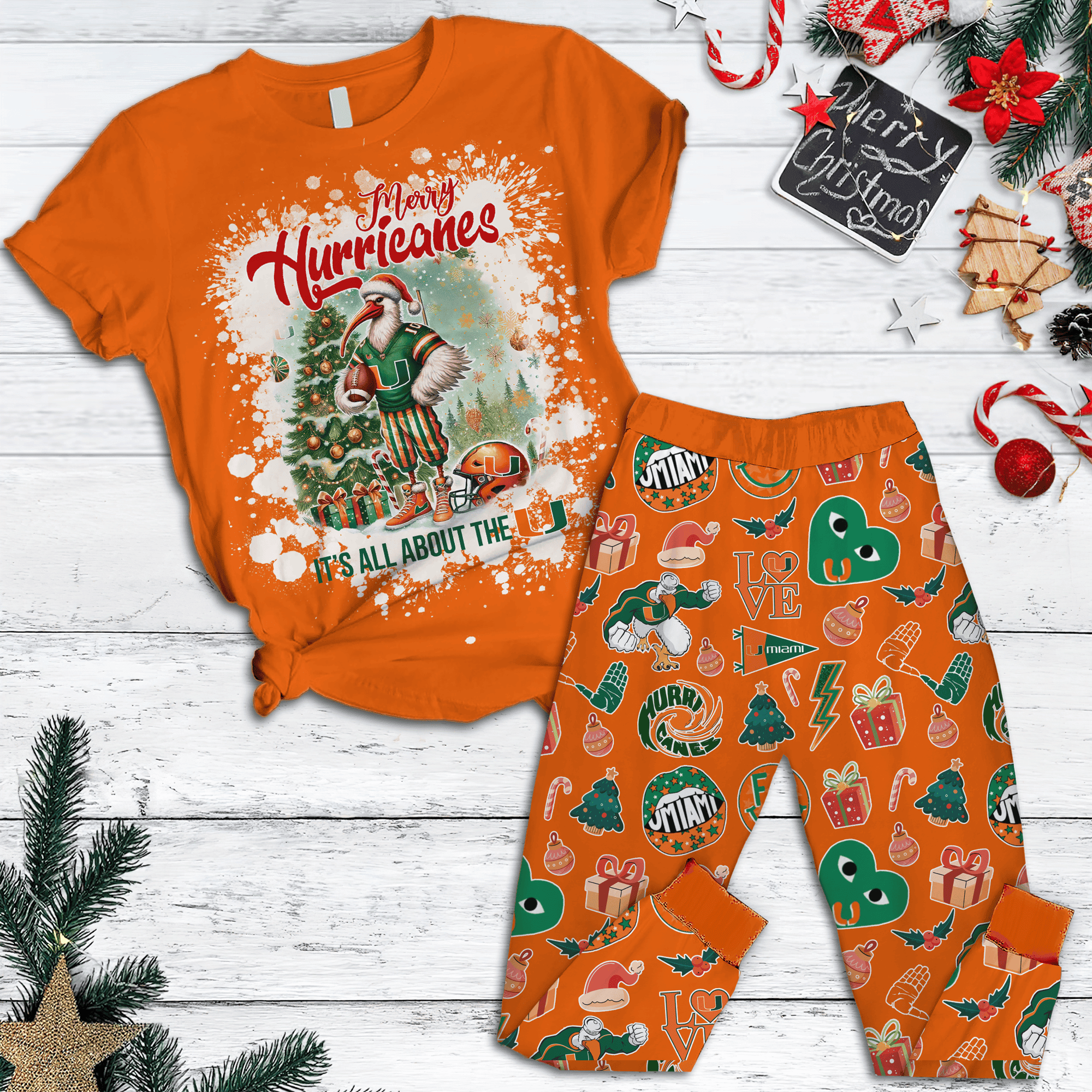 Farmhousemerch Carolina Hurricanes NHL Pajamas Full Set Gifts For Fans