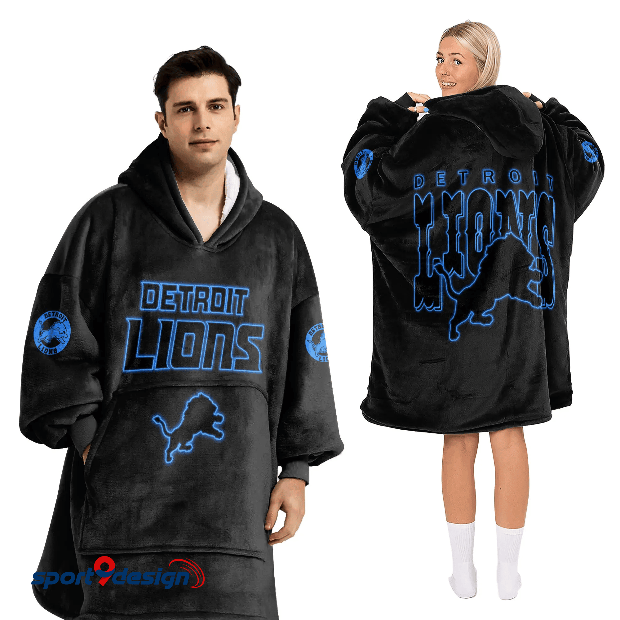 Farmhousemerch Detroit Lions NFL Football Unisex Blanket Hoodie Gift For Fan