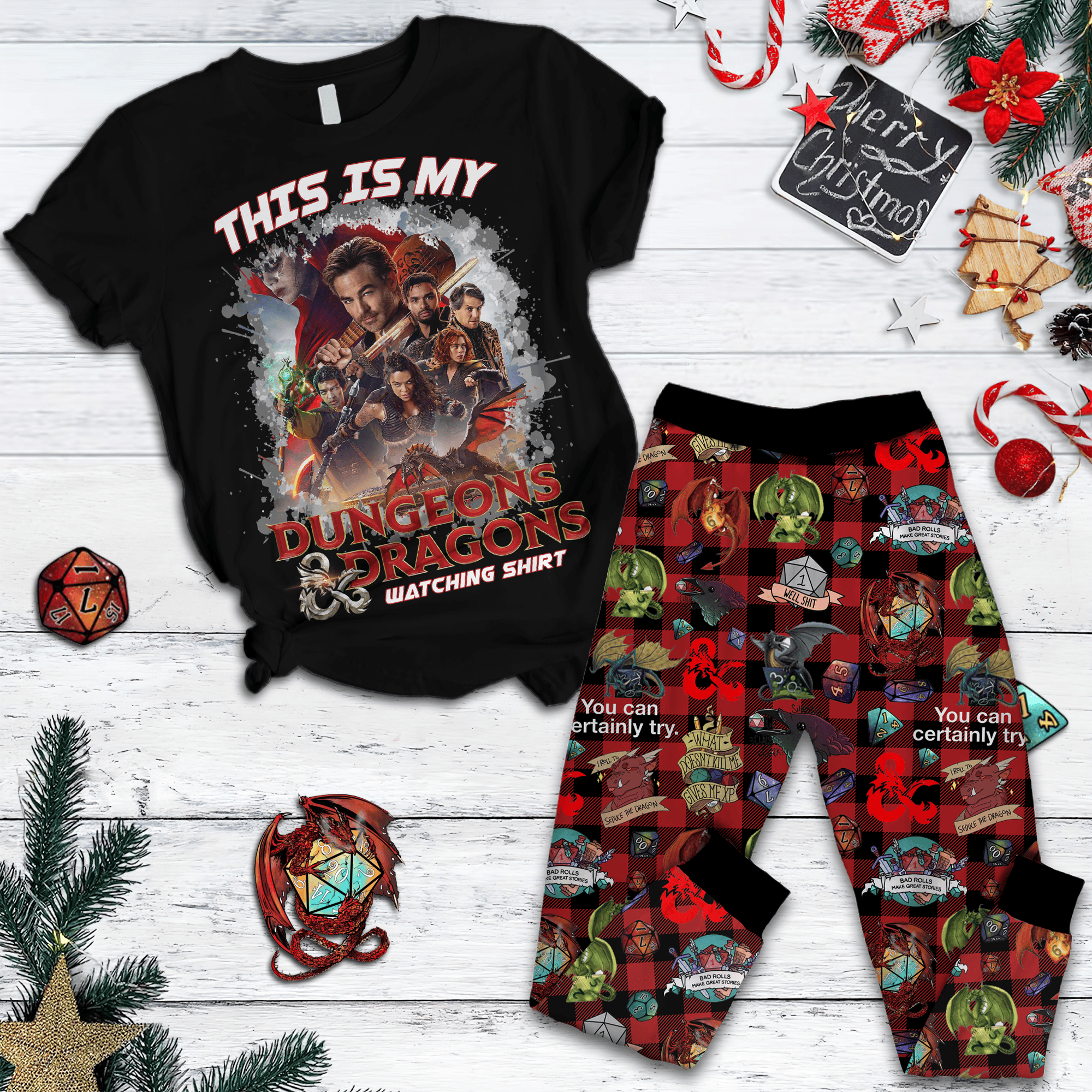 Farmhousemerch Dungeon & Dragons Movie Pajamas Full Set Gifts For Fans