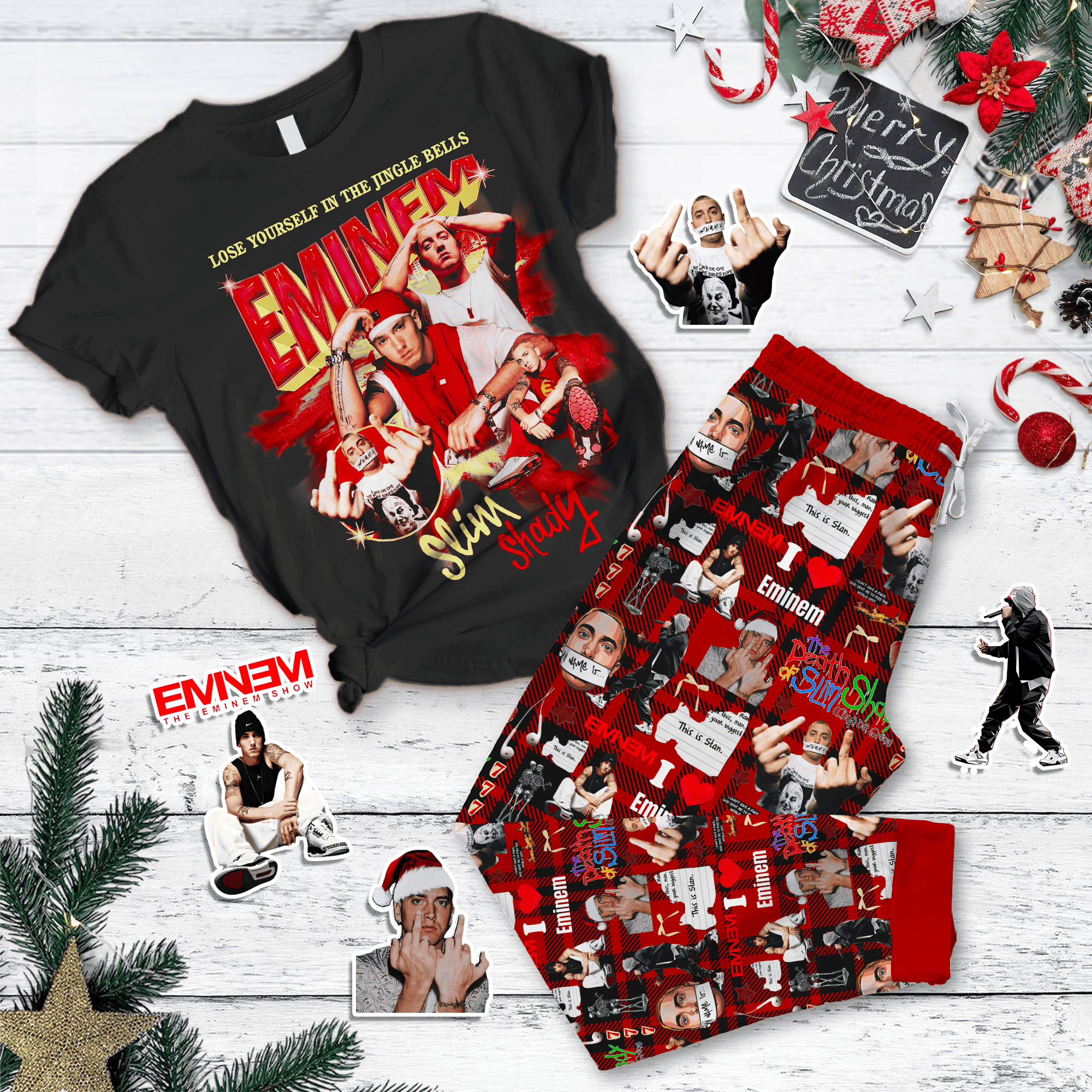 Farmhousemerch Eminem Music Pajamas Full Set Gifts For Fans