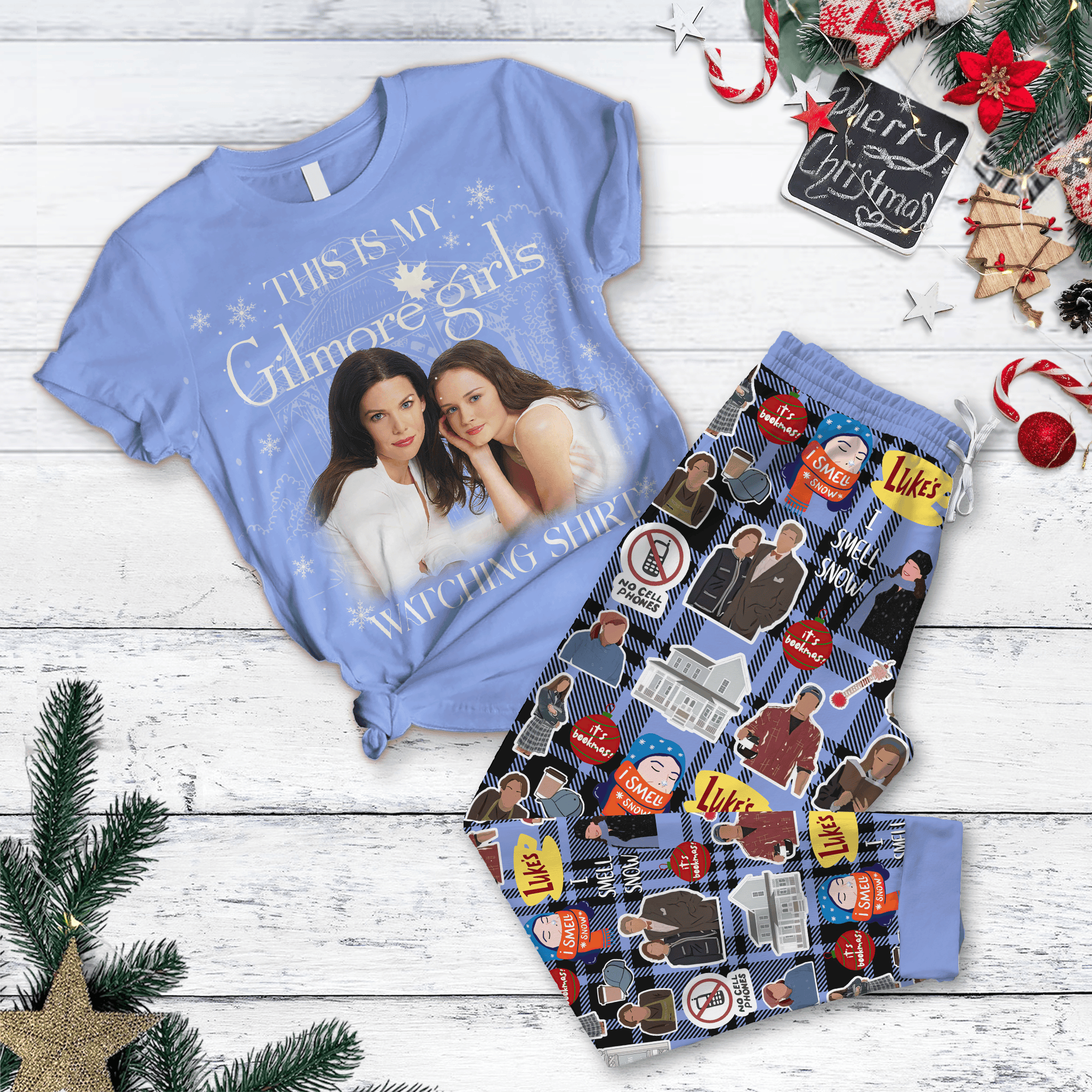 Farmhousemerch Gilmore Girls Movie Pajamas Full Set Gifts For Fans