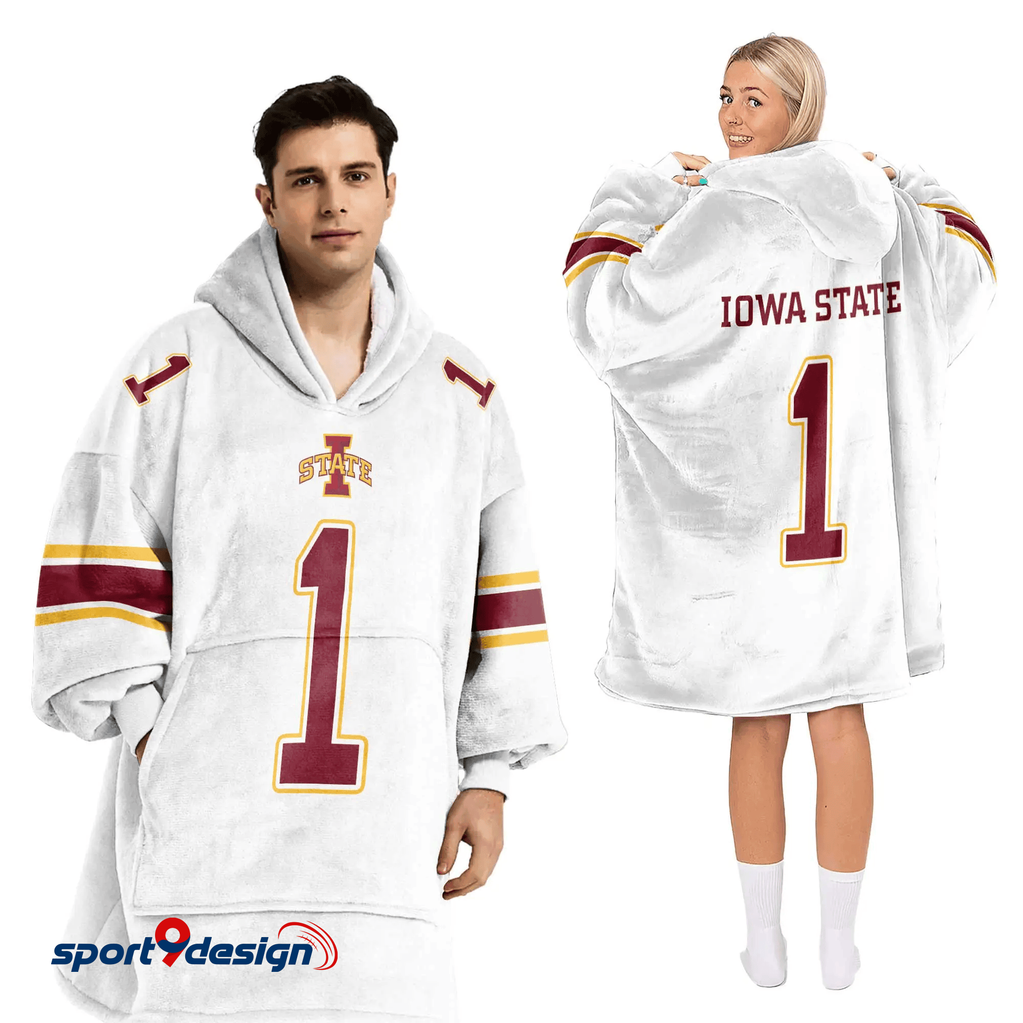 Farmhousemerch Iowa State Cyclones NCAA Football Unisex Blanket Hoodie Gift For Fan