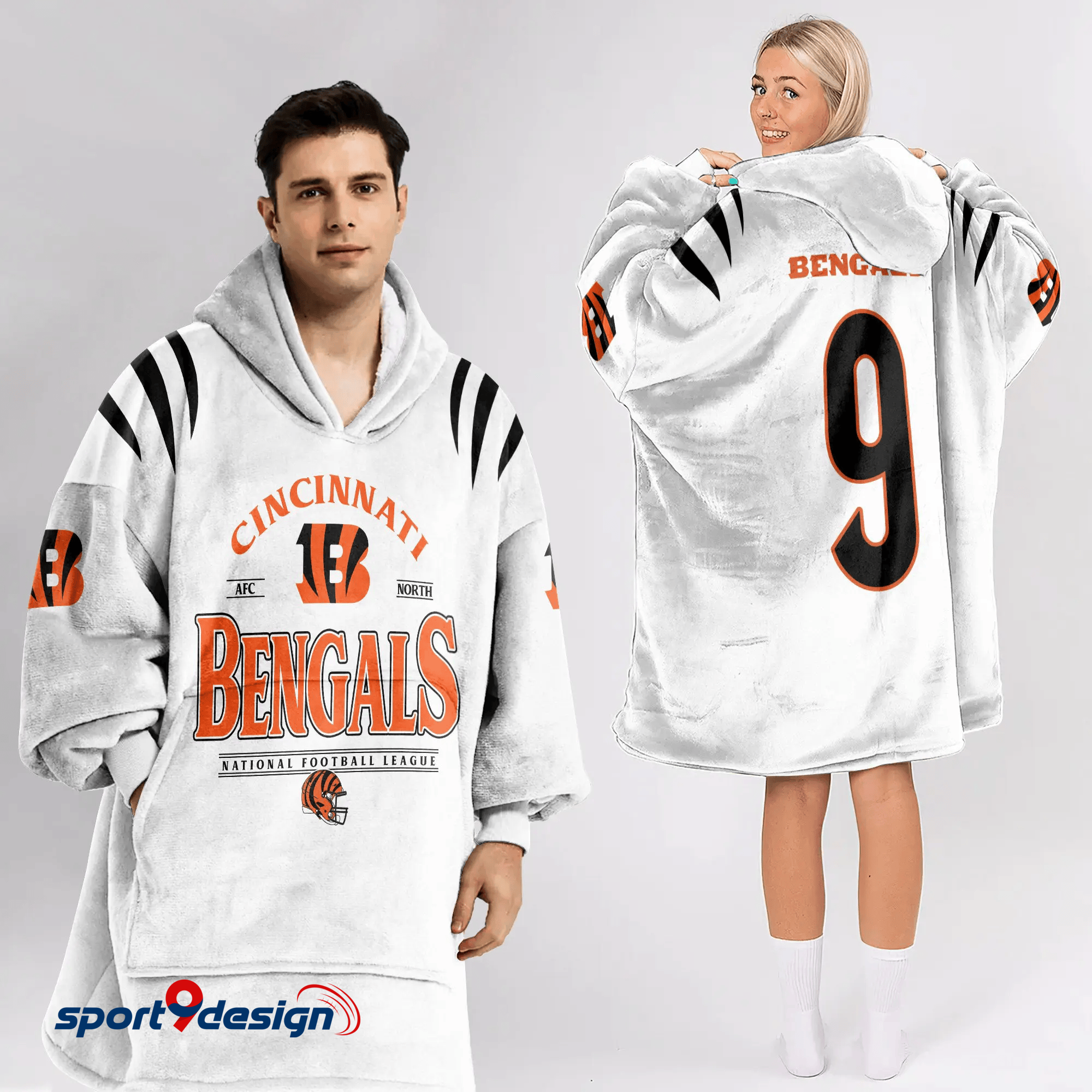 Farmhousemerch Joe Burrow Cincinnati Bengals NFL Football Unisex Blanket Hoodie Gift For Fan