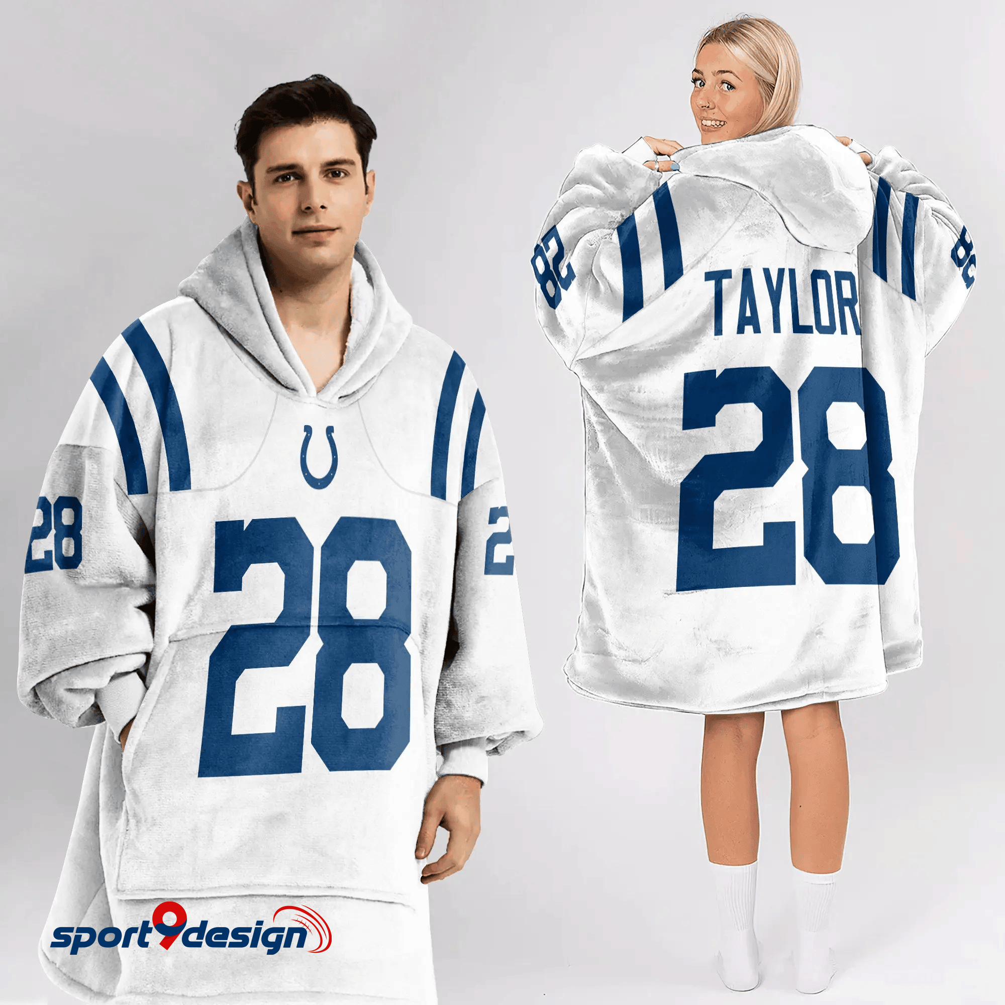 Farmhousemerch Jonathan Taylor Indianapolis Colts NFL Football Unisex Blanket Hoodie Gift For Fan