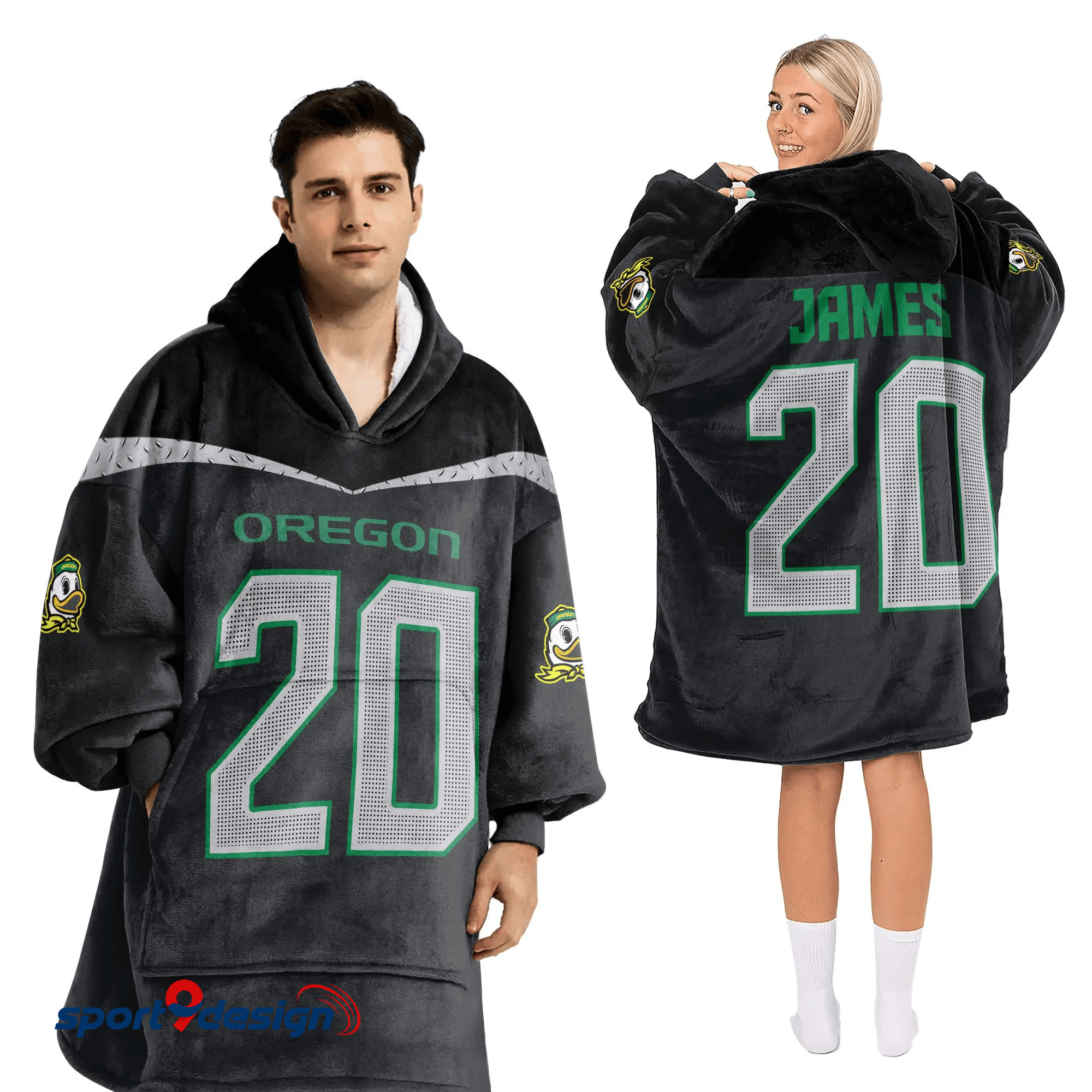 Farmhousemerch Jordan James Oregon Ducks NCAA Football Unisex Blanket Hoodie Gift For Fan