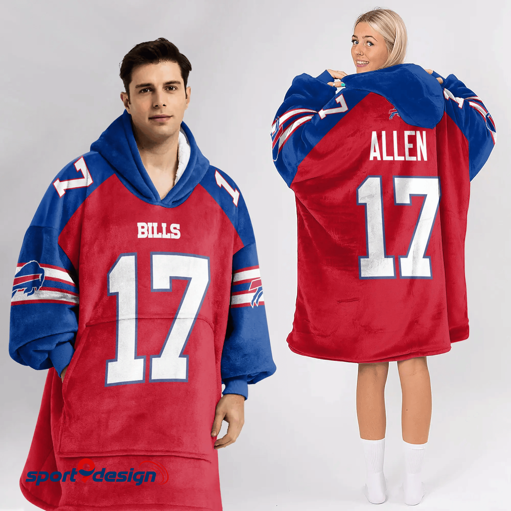 Farmhousemerch Josh Allen Buffalo Bills NFL Football Unisex Blanket Hoodie Gift For Fan