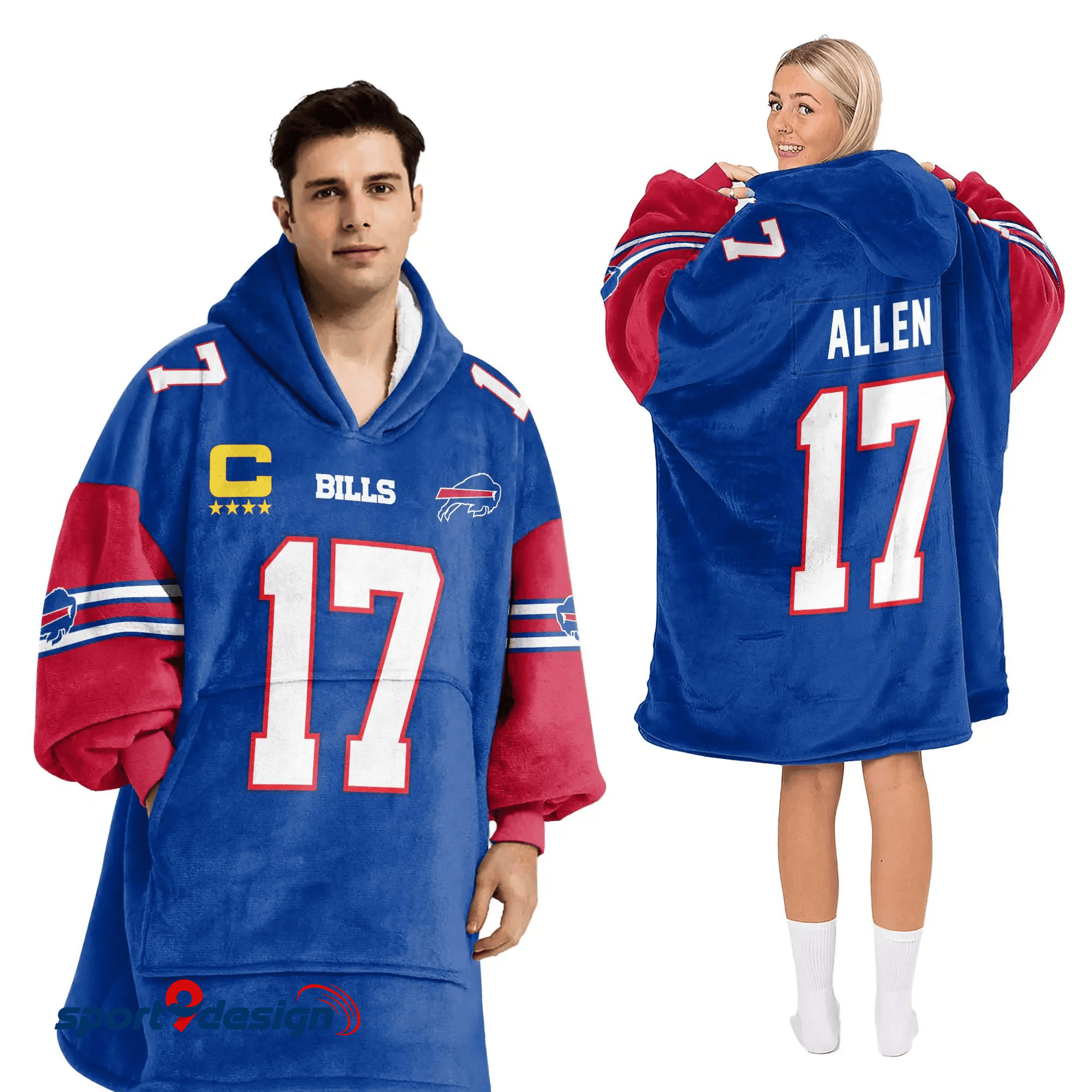 Farmhousemerch Josh Allen Buffalo Bills NFL Football Unisex Blanket Hoodie Gift For Fan