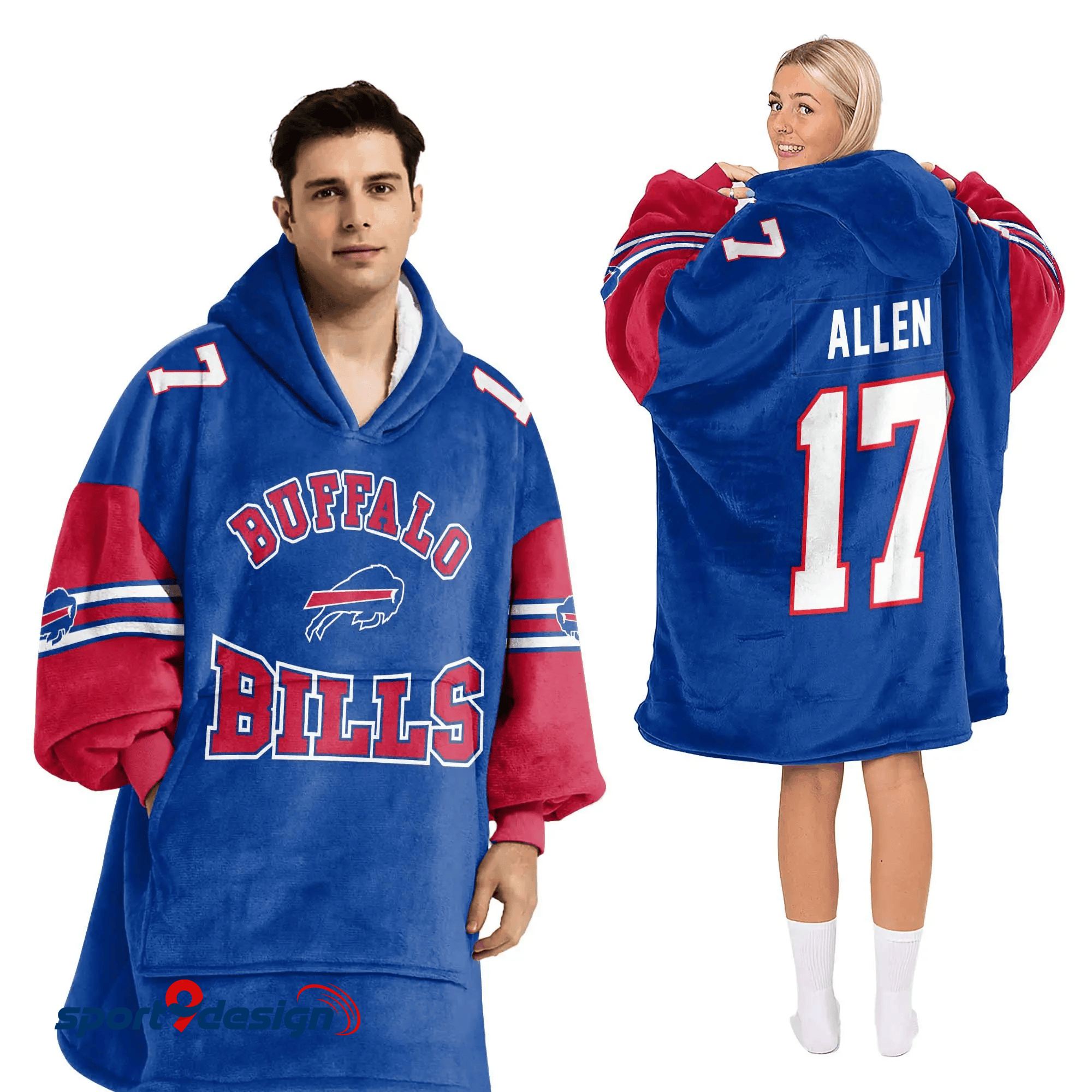 Farmhousemerch Josh Allen Buffalo Bills NFL Football Unisex Blanket Hoodie Gift For Fan