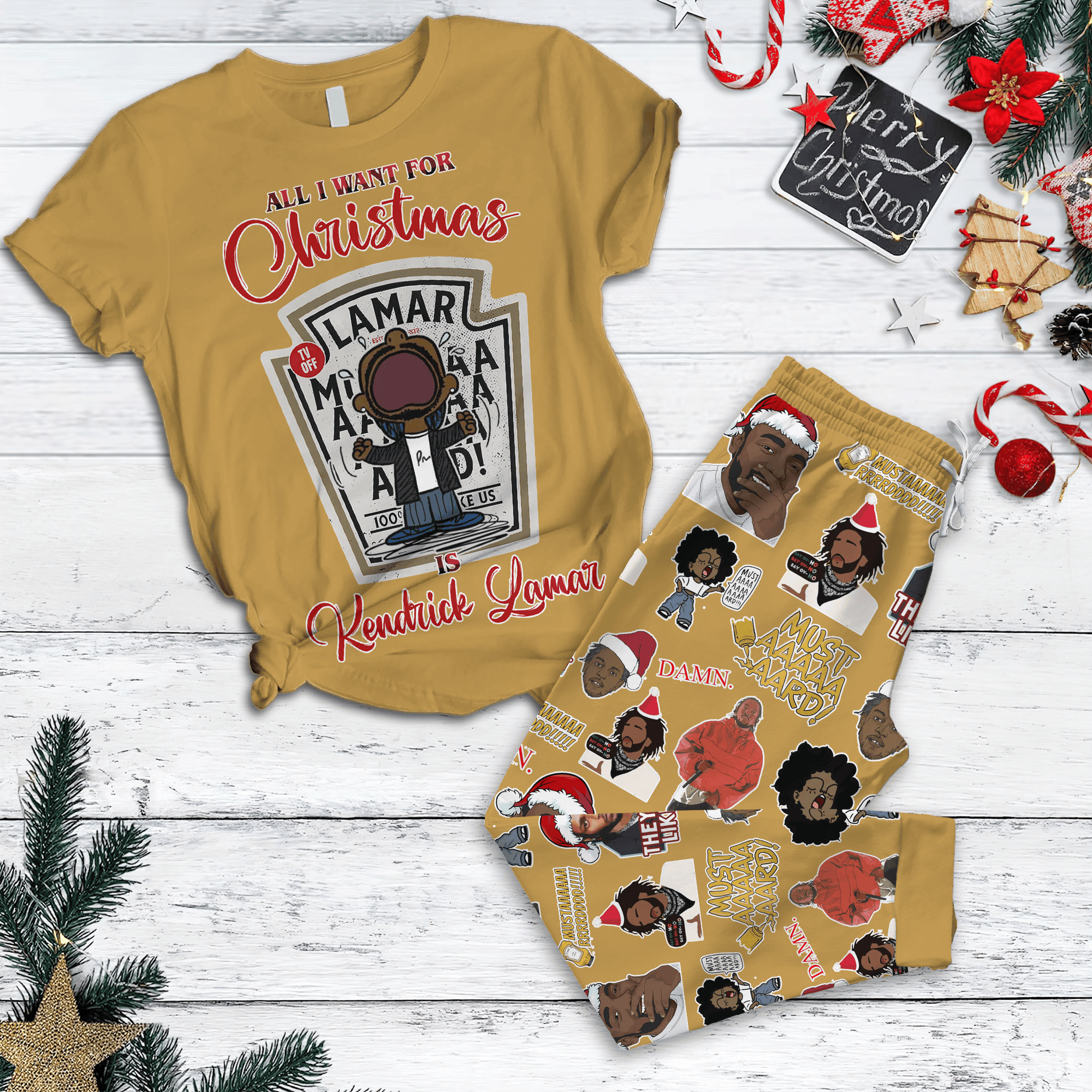 Farmhousemerch Kendrick Lamar Music Pajamas Full Set Gifts For Fans