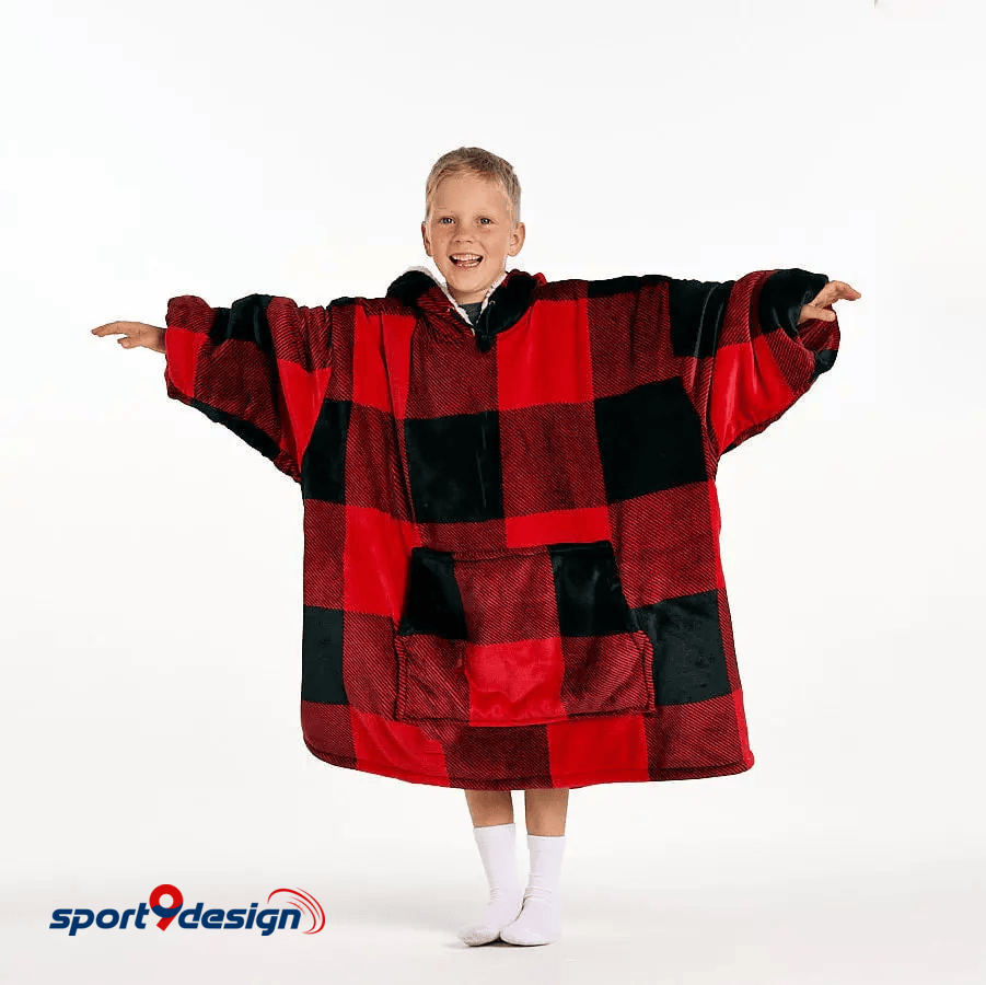 Farmhousemerch Kids Red Plaid Blanket Hoodie Gift For Fan