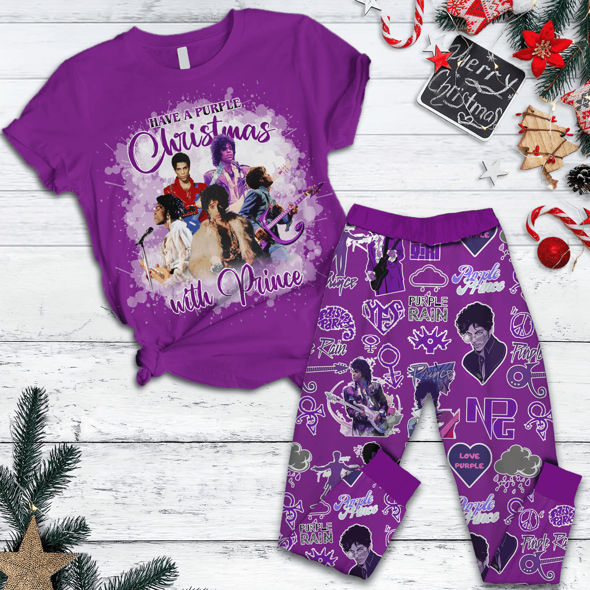 Farmhousemerch Prince Music Pajamas Full Set Gifts For Fans