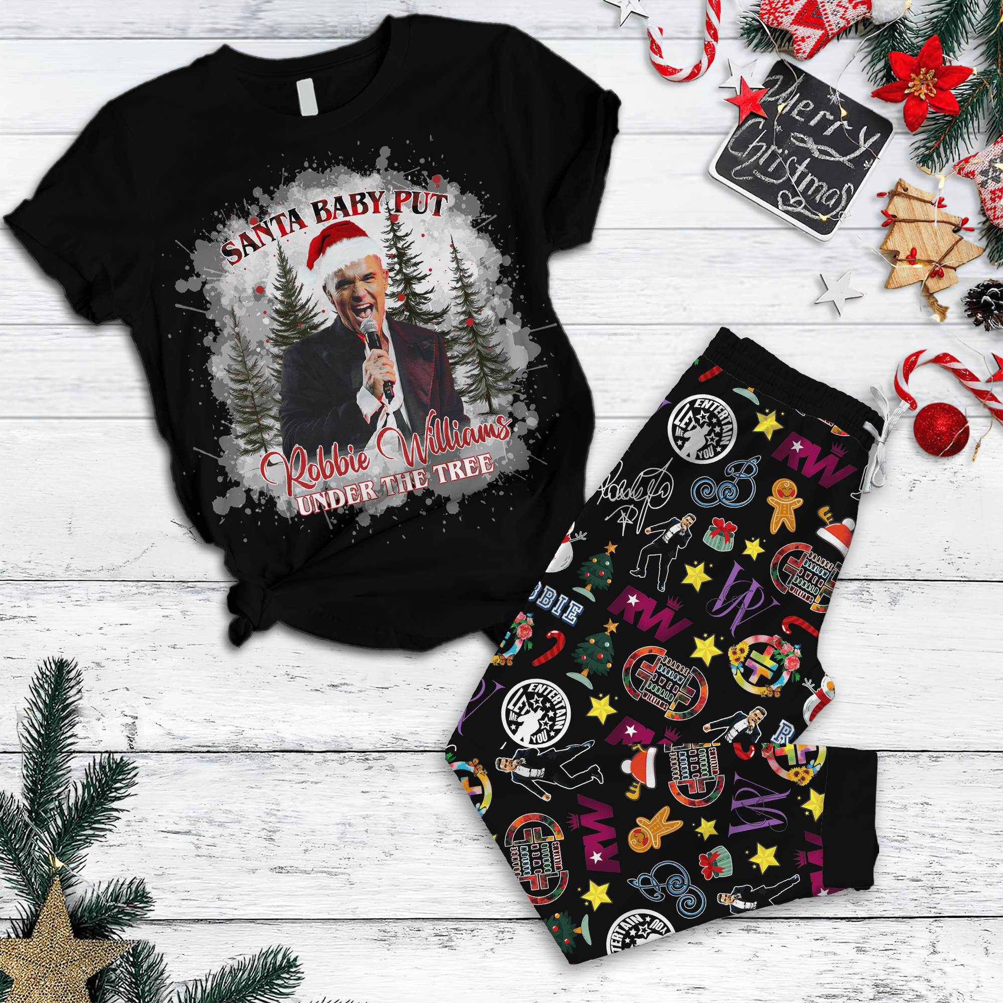 Farmhousemerch Robbie Williams Music Pajamas Full Set Gifts For Fans