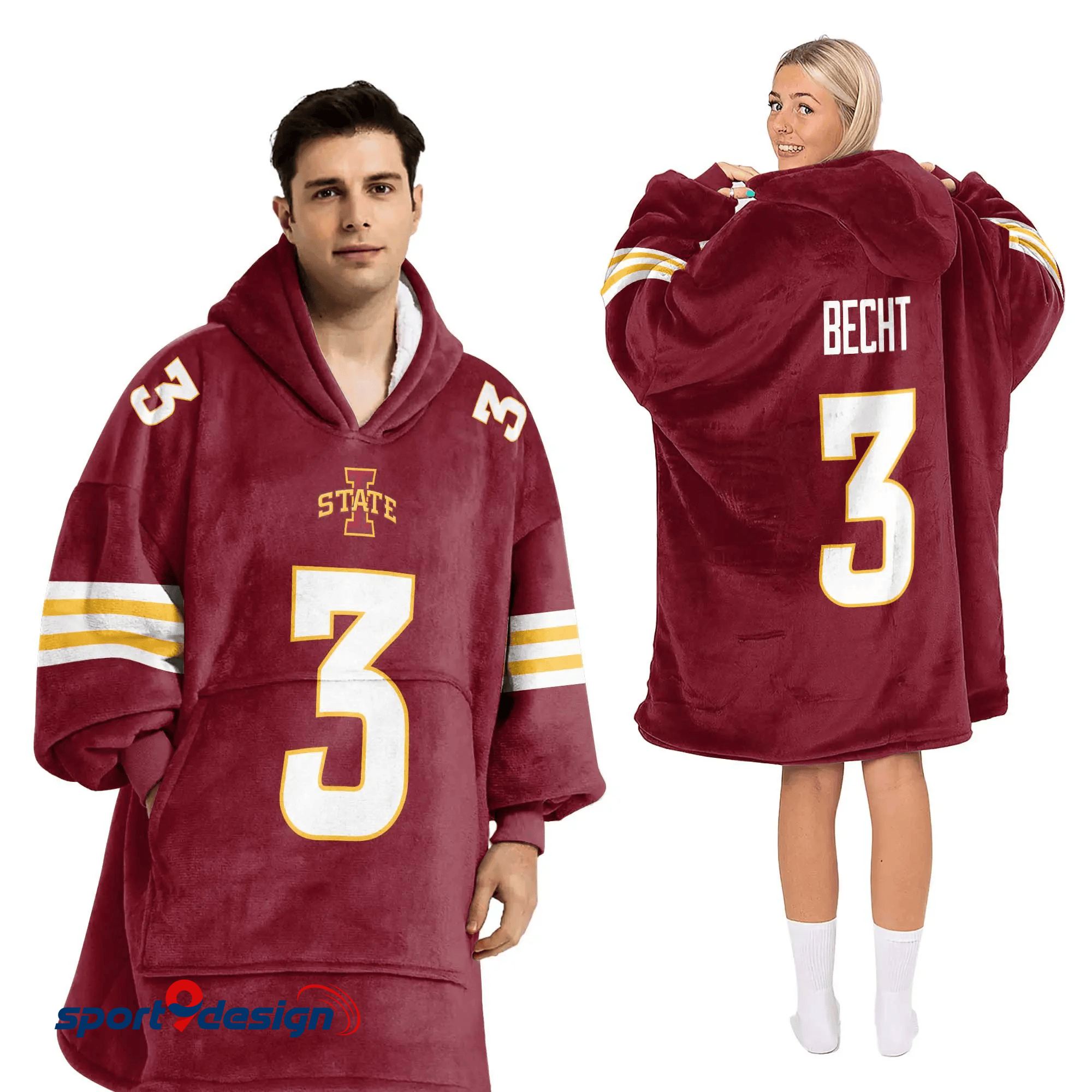 Farmhousemerch Rocco Becht Iowa State Cyclones NCAA Football Unisex Blanket Hoodie Gift For Fan