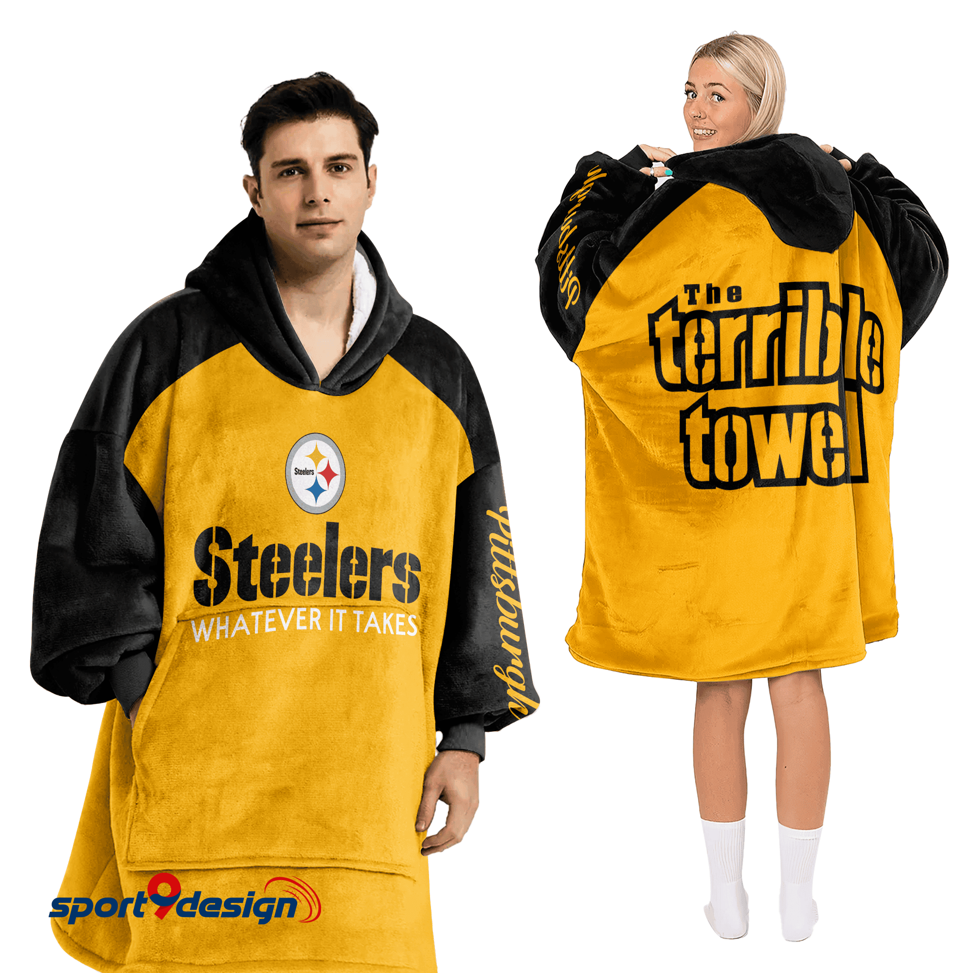 Farmhousemerch Terrible Towel Pittsburgh Steelers NFL Football Unisex Blanket Hoodie Gift For Fan