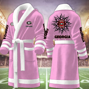 Georgia Bulldog NCAA Personalized Fleece Bathrobe