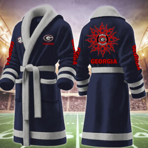Georgia Bulldog NCAA Personalized Fleece Bathrobe