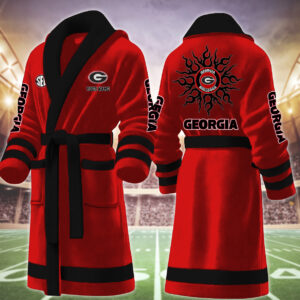 Georgia Bulldog NCAA Personalized Fleece Bathrobe