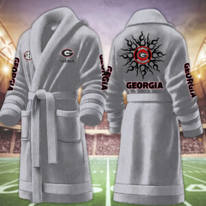 Georgia Bulldog NCAA Personalized Fleece Bathrobe