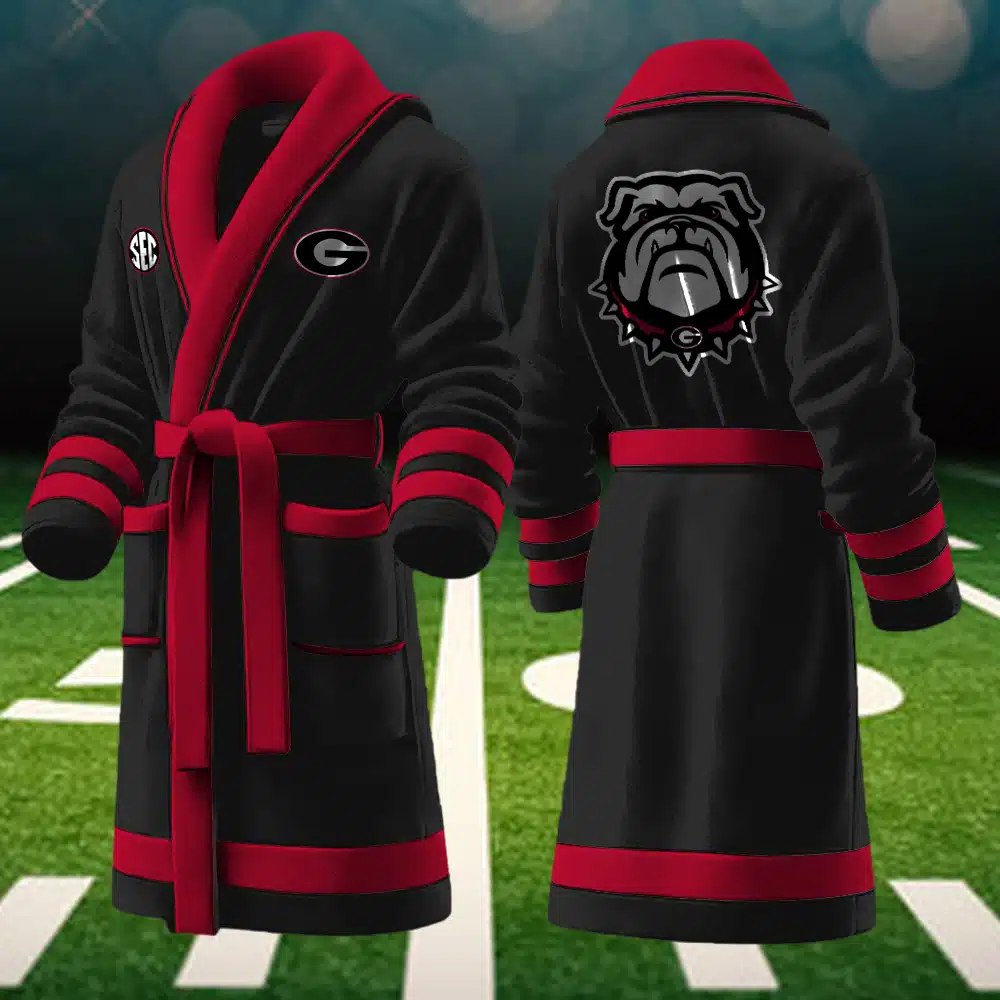 Georgia Bulldogs NCAA Personalized Fleece Bathrobe